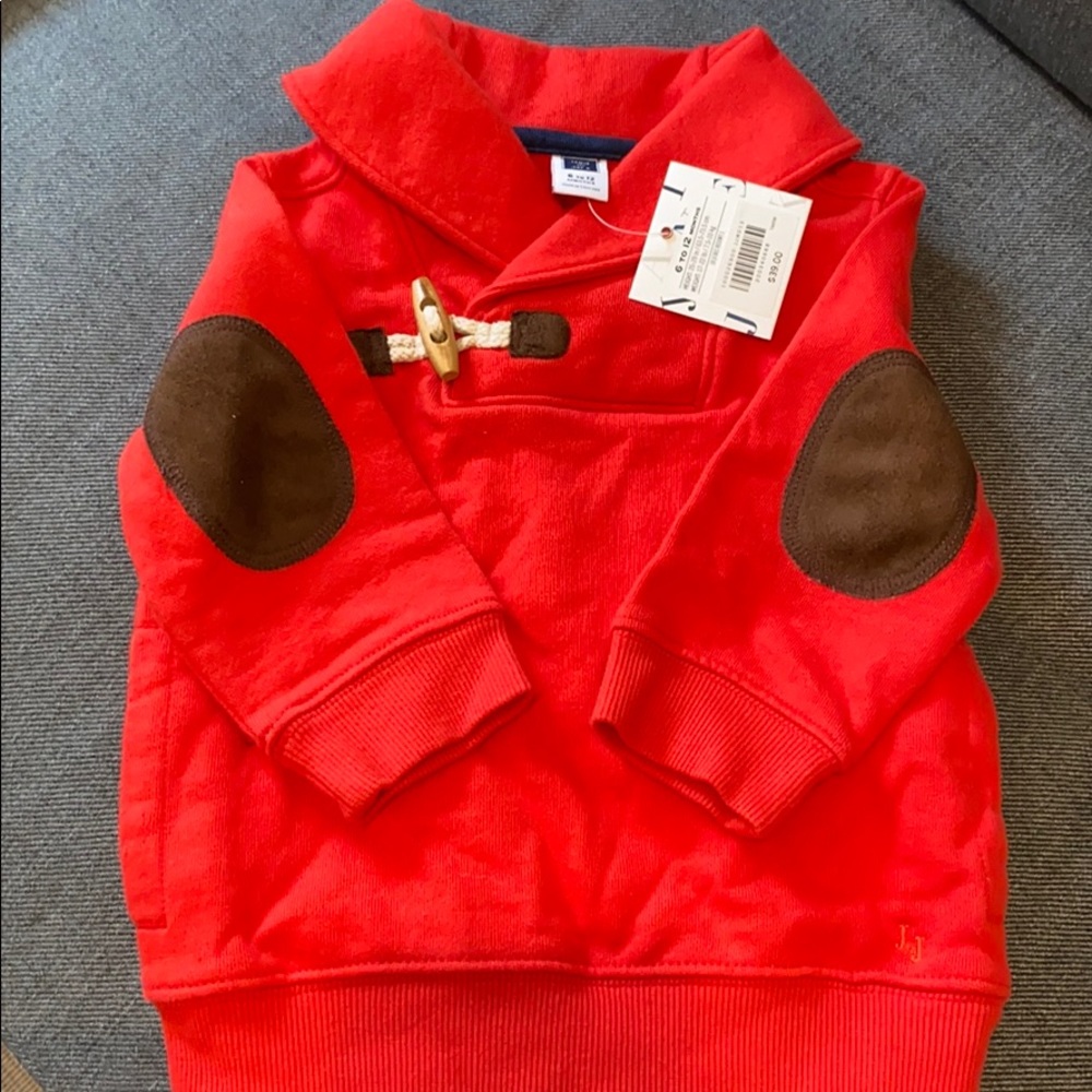 NWT Janie And Jack Shawl Collar Cotton Sweatshirt